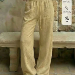 Women's Casual Cotton Pants - Variety of Colors