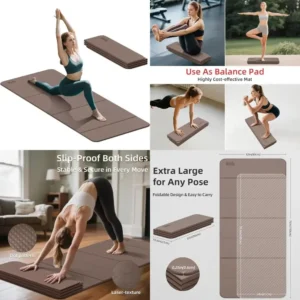 Exercise Mat - Non-Toxic Extra Large and Foldable