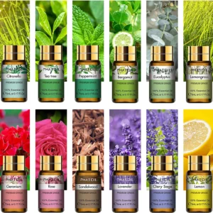 Essential Oils Set of 12 Oils for Aromatherapy