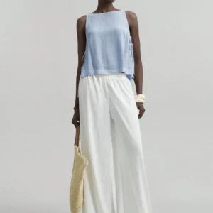 Women's Linen Sleeveless Tank Top - Variety of Colors