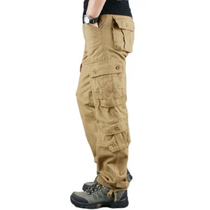 Men's Cotton Cargo Pants - Variety of Colors