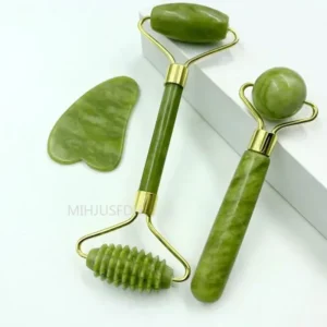 Face & Body Roller Massager  - Natural Jade