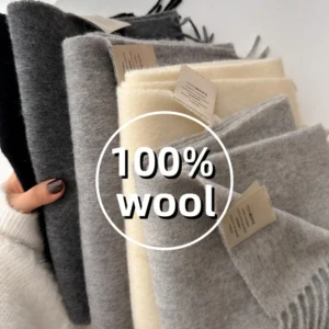 Winter Scarf  100% Wool Scarf - Variety of Colors