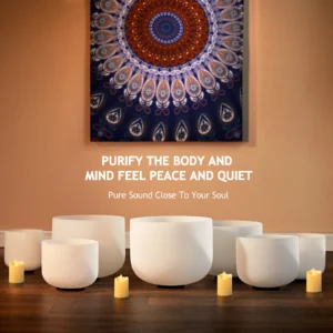 Crystal Singing Bowls Set of 7pcs for Sound Healing