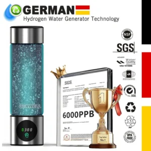 Hydrogen Water Bottle - Hydrogen Concentration up to 6000 PPB