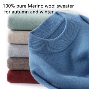 Men's 100% Pure Merino Wool Sweater - Variety of Colors